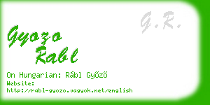 gyozo rabl business card