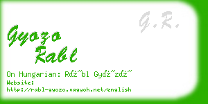 gyozo rabl business card